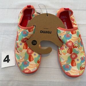 Reima Kids Floral Water Shoes - Orange Multicolor